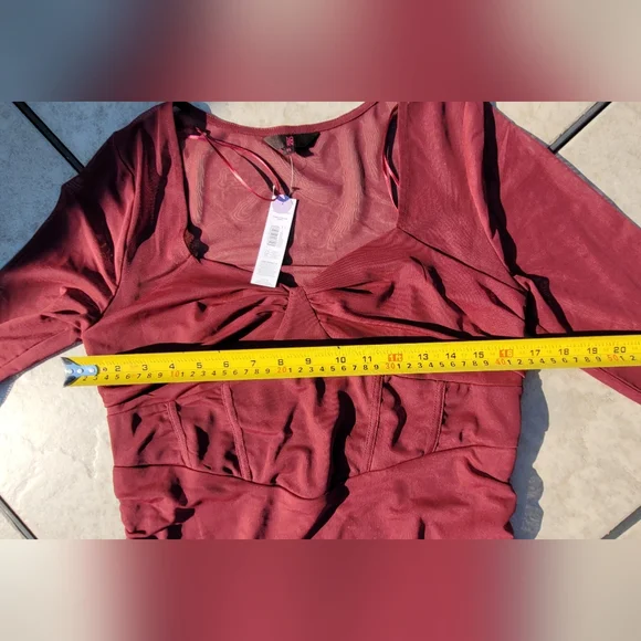 🆕️ No Boundaries Long Sleeved Corset Mini Dress NWT - Picture 16 of 16